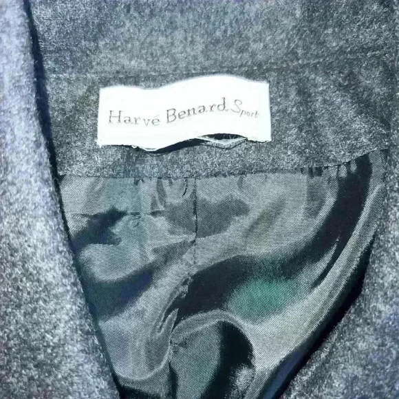 Harve Benard Wool Blend  Suit  Jacket Sz 8 With Skirt Collar Button Down Office - Picture 7 of 8